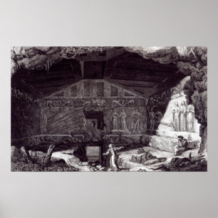 Etruscan Grab, c.1780 Poster