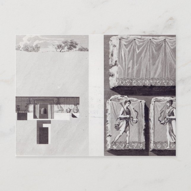 Etruskische Gräber, c. 1780 Postkarte (Vorderseite)