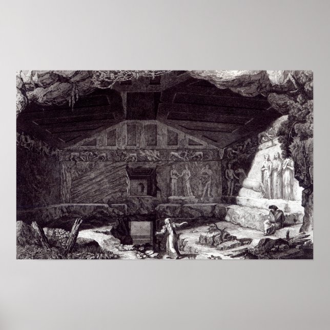 Etruskisches Grab, c.1780 Poster (Vorne)