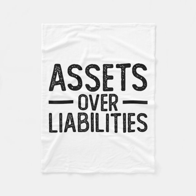 Ets Over Liabilities _ Funny Accountant _ Motivati Fleecedecke (Vorderseite)