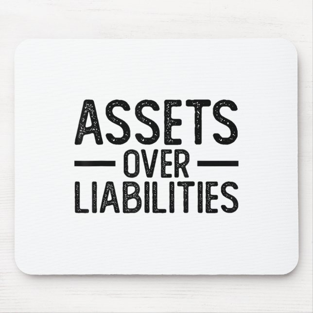 Ets Over Liabilities _ Funny Accountant _ Motivati Mousepad (Vorne)
