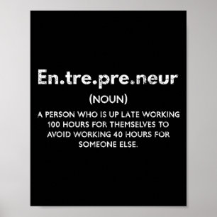 Ets over Liabilities Funny Motivation Entrepreneur Poster