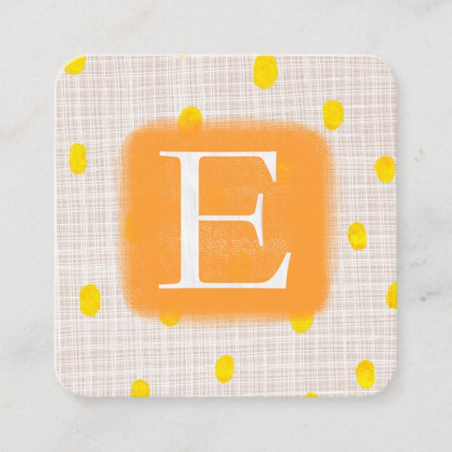 ETSY QUADRATISCHE VISITENKARTE (Vorderseite)