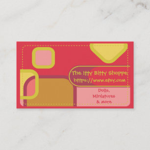 Etsy Shop Color Blocks Visitenkarte