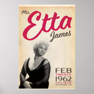 Etta James, Live im Royal Theatre, Original Poster