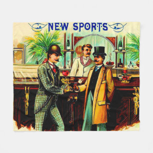 etwa 1900 Neuer Sport-Zigarrenkartentext Fleecedecke