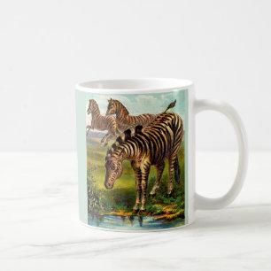 etwa 1900 Zebras-Druck Kaffeetasse