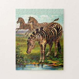 etwa 1900 Zebras-Druck Puzzle