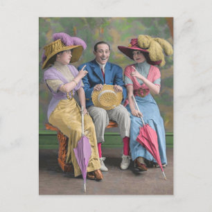 etwa 1910 Vaudeville-Künstler drucken Postkarte
