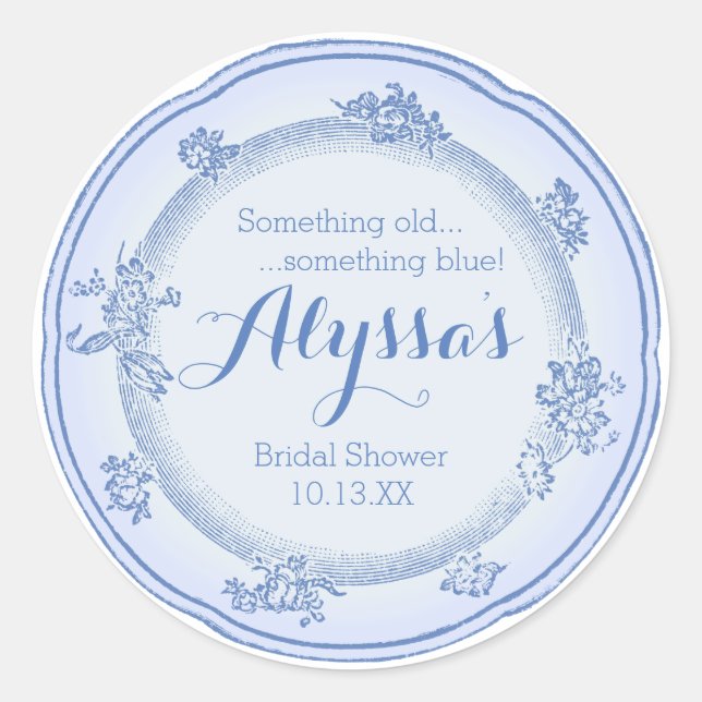 Etwas alte Platte Runder Aufkleber (Vorderseite)