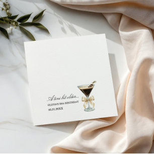 Etwas ältere Geburtstags-Martini-Bogen-Servietten Serviette