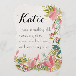 Etwas Altes | Einladung von Bridesmaid zur Hochzei