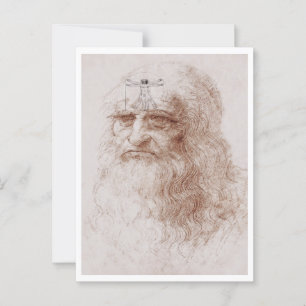 Etwas auf meinem Gemüt, Leonardo da Vincis Porträt Postkarte