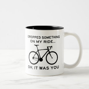 Etwas auf meiner Reise abgestürzt Oh, du hast Radf Zweifarbige Tasse