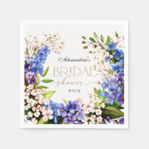 Etwas Blau: Baby's Breath & Flax Brautparty