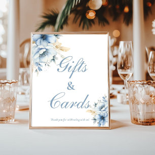 Etwas Blau Bevor ich Blauer Geschenk und Kartenzei Poster