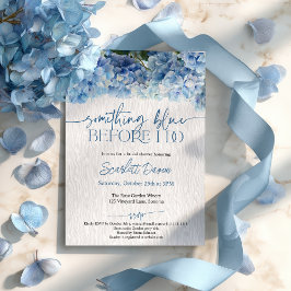Etwas Blau bevor ich Blue Hydrangea Bridal Einladung