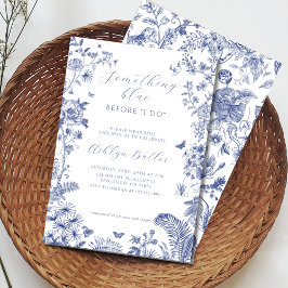 Etwas Blau, bevor ich Brautparty einladen Einladung