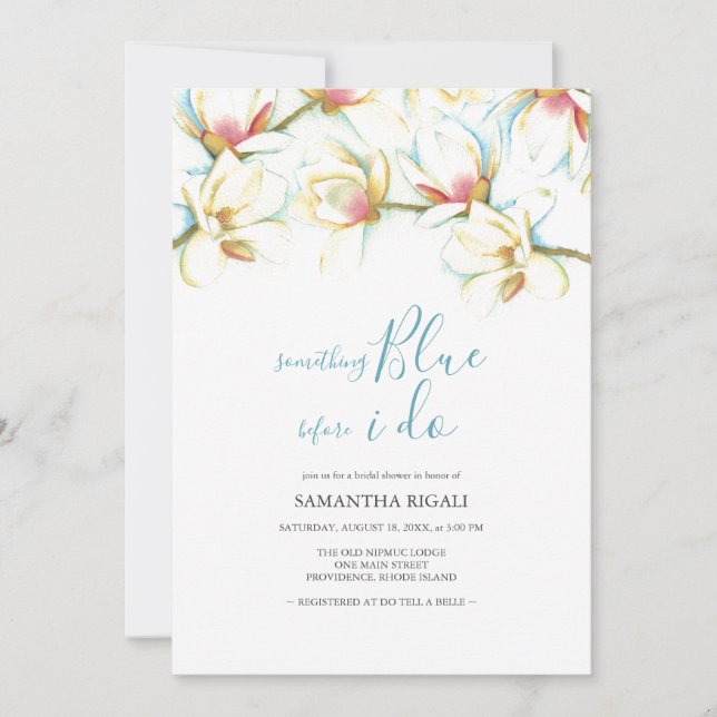 Etwas Blau, bevor ich Brautparty mache (Vorderseite)