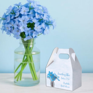 Etwas Blau, bevor ich Brautparty mache Geschenkschachtel