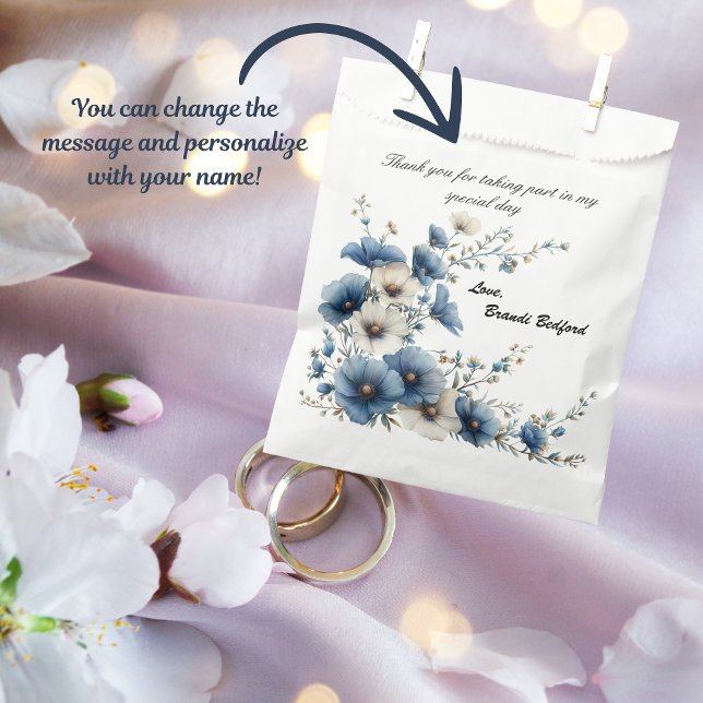 Etwas Blau, bevor ich Brautparty mache Geschenktütchen (Give your guests a nice keepsake to remember your special day, in this cute favor bag!)