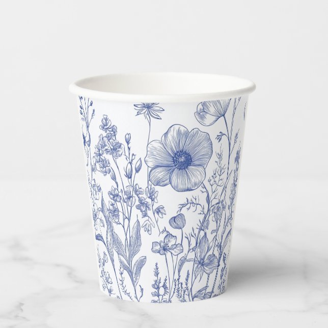 Etwas Blau, bevor ich Brautparty mache Pappbecher (Vorderseite)