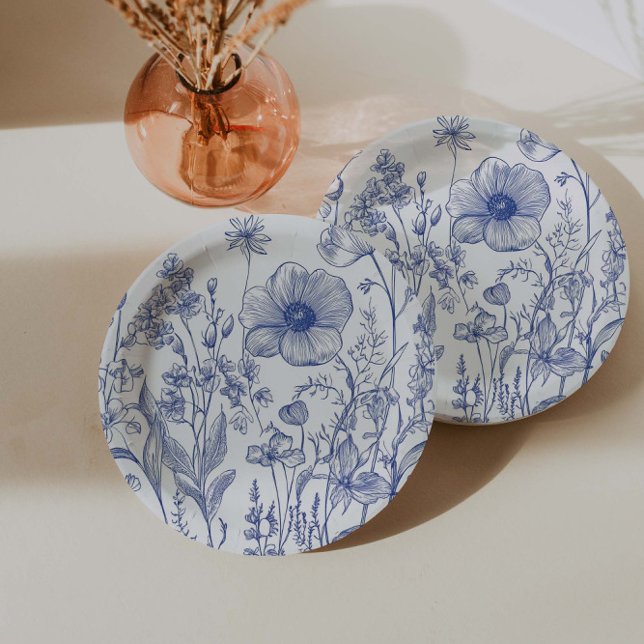 Etwas Blau, bevor ich Brautparty mache Pappteller (Von Creator hochgeladen)