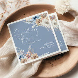 Etwas Blau, bevor ich Brautparty mache Serviette