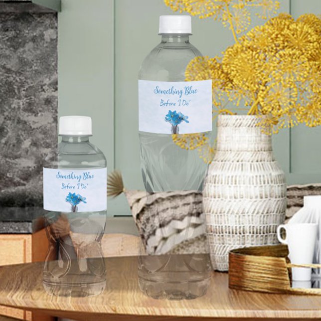 Etwas Blau, bevor ich Brautparty mache Wasserflaschenetikett (Von Creator hochgeladen)