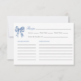 Etwas Blau, bevor ich Brautparty Rezept Einladung