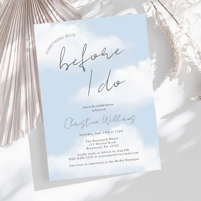 Etwas Blau, bevor ich Cloud-Brautparty machen Einladung (Von Creator hochgeladen)