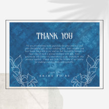 Etwas Blau, bevor ich Dusche tun Danke Karte