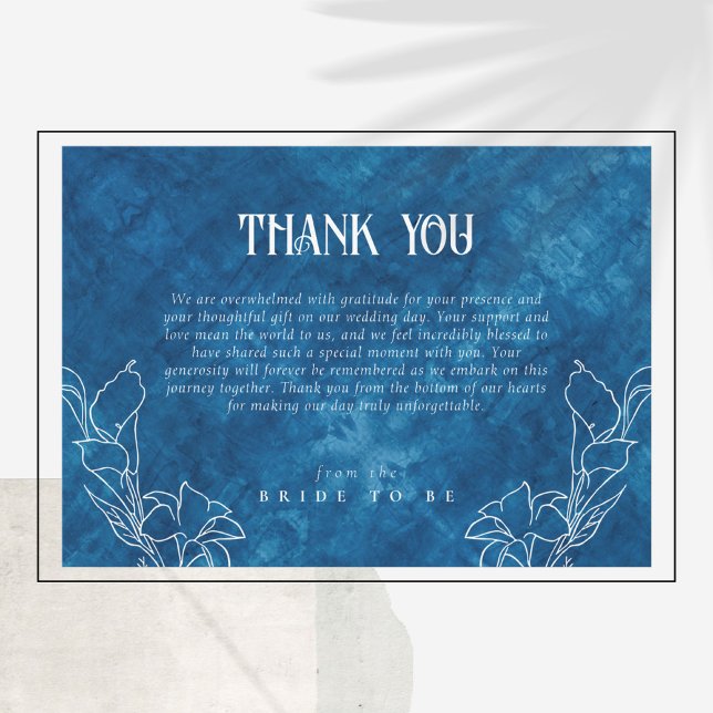 Etwas Blau, bevor ich Dusche tun Danke Karte (Von Creator hochgeladen)