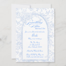 Etwas Blau, bevor ich einladen Ankündigung