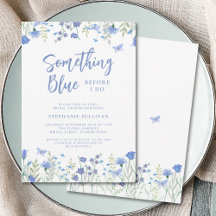 Etwas Blau, bevor ich florales Brautparty mache