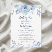 Etwas Blau, bevor ich florales Brautparty mache