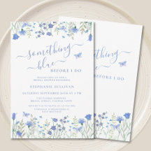 Etwas Blau, bevor ich florales Brautparty mache