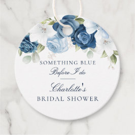 Etwas Blau, bevor ich florales Brautparty mache Geschenkanhänger