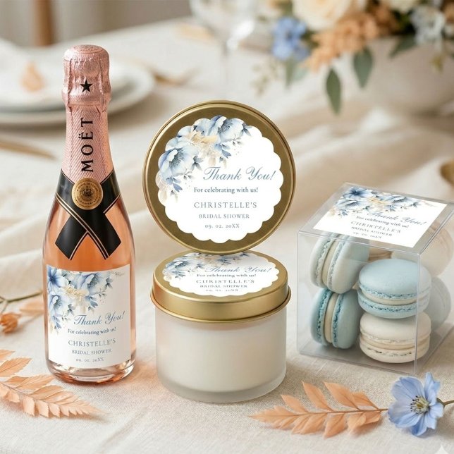 Etwas Blau bevor ich florales Brautparty mache Geschenkanhänger (Von Creator hochgeladen)