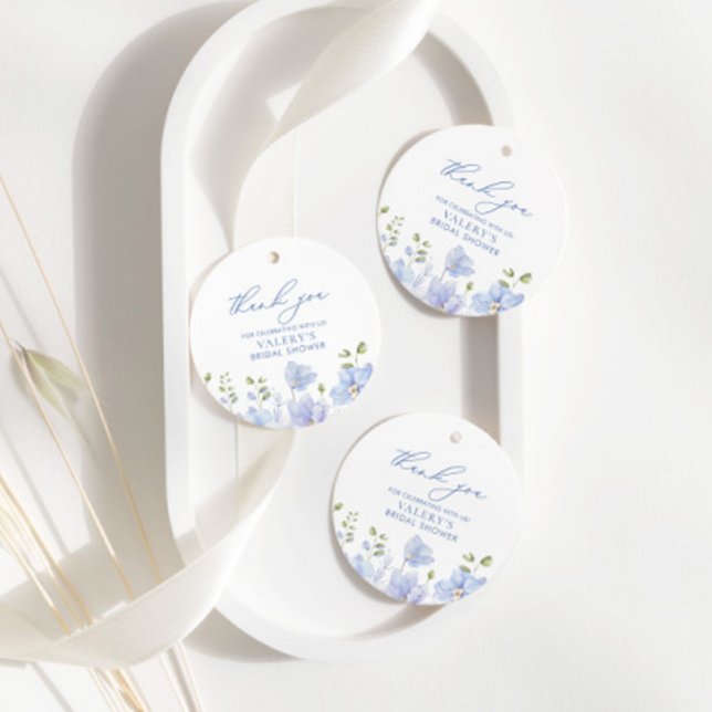 Etwas Blau, bevor ich florales Brautparty mache Geschenkanhänger (Von Creator hochgeladen)