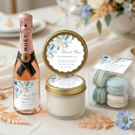Etwas Blau bevor ich florales Brautparty mache Runder Aufkleber