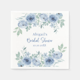 ETWAS BLAU, BEVOR ICH FLORALES BRAUTPARTY TUN SERVIETTE