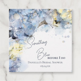 Etwas Blau, bevor ich Hydrangea-Brautparty Geschenkanhänger