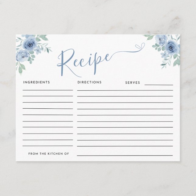 ETWAS BLAU, BEVOR ICH REIFEN ANTRAG BEGLEITKARTE (Vorderseite)