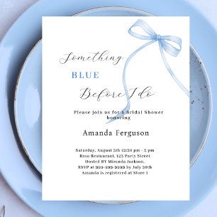 Etwas Blau, bevor ich weißes Brautparty beuge