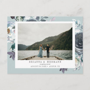 Etwas Blau   FOTO SPEICHERN DAS DATUM Ankündigungspostkarte