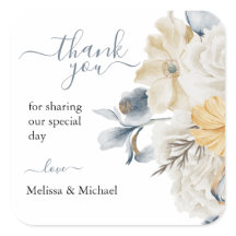 ETWAS BLAU Hochzeit Danke Square