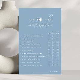 Etwas Blau über oder unter dem Brautparty