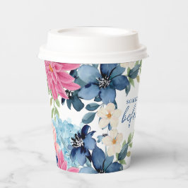 Etwas Blau vor dem blauen Brautparty Pappbecher