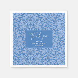 Etwas Blau vor dem blauen Brautparty Serviette